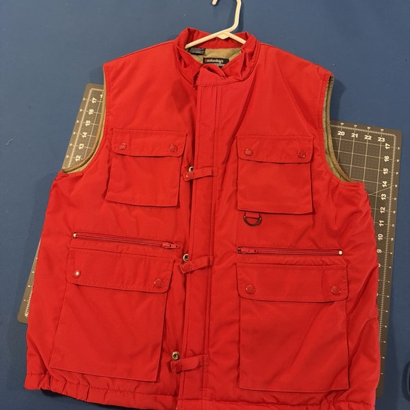 Saturdays Generation Other - VTG Saturdays Generation Vest Mens L Red Quilted Hike Shoot Barn Chore Utility